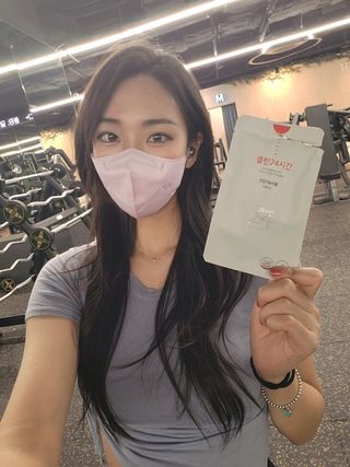 클린24시간 1BOX(5포) + 전용보틀(500ml) — 4.5점을 준 리뷰어가 2022년 10월 올린 사용 사진