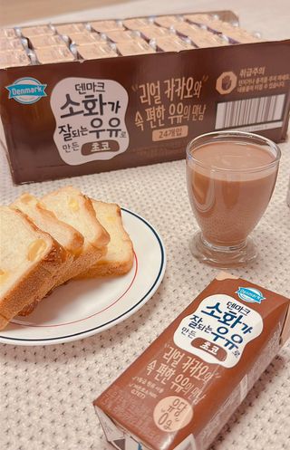 [구매평]덴마크 소화가 잘되는 우유로 만든 초코, 190ml, 24개 — 4점을 준 리뷰어가 2025년 2월 올린 사용 사진