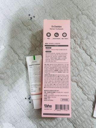 [비건인증]닥터데디스 마망치약 100g [임산부와 태아의 건강을 위해 만든 치약] + 여행용 미니치약 15g — 5점을 준 리뷰어가 2022년 7월 올린 사용 사진