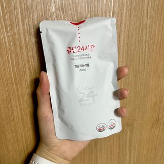 클린24시간 1BOX(5포) + 전용보틀(500ml) — 5점을 준 리뷰어가 2022년 11월 올린 사용 사진