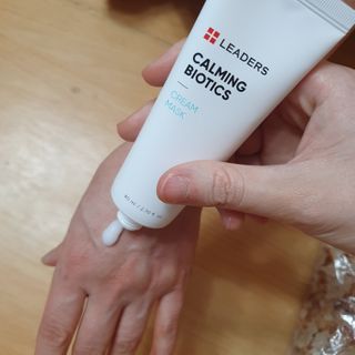 리더스코스메틱 리더스 카밍 바이오틱스 크림 마스크 — 5점을 준 리뷰어가 2021년 2월 올린 사용 사진