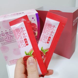 헬스업_쁘띠쁘띠석류콜라겐젤리_20g x 14포 — 5점을 준 리뷰어가 2021년 2월 올린 사용 사진