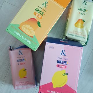 비타앤C 레몬맛, 망고맛 — 5점을 준 리뷰어가 2021년 5월 올린 사용 사진