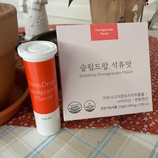 [슬림드랍 석류맛] 건기식 다이어트 보조제 겸 비타민 — 5점을 준 리뷰어가 2022년 1월 올린 사용 사진