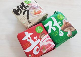 [풀무원] 자연은맛있다 정면, 백면, 홍면  세트 — 5점을 준 리뷰어가 2021년 4월 올린 사용 사진