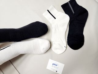 [사이즈가 있는 양말 필로이] 남자 골프 스포츠 발목 양말 2족 세트【 S, M, L, XL】4가지 사이즈 — 5점을 준 리뷰어가 2022년 7월 올린 사용 사진