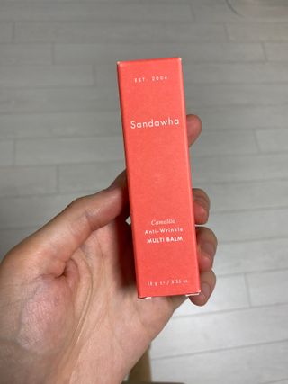 스킨큐어 산다화 카멜리아 안티 링클 멀티밤 — 5점을 준 리뷰어가 2022년 10월 올린 사용 사진