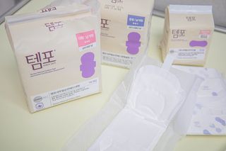 MF[템포 ] 템포 패드 내추럴순면 생리대 SET(중형 슬림 + 대형 + 라이너) — 5점을 준 리뷰어가 2024년 2월 올린 사용 사진