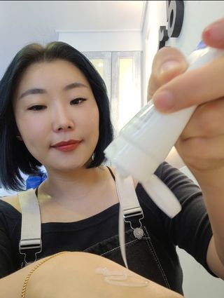 더마포레스트 모이스처라이징 아쿠아크림 / 수분크림 히알루론산 펩타이드 보습 미백 주름개선 — 5점을 준 리뷰어가 2021년 7월 올린 사용 사진