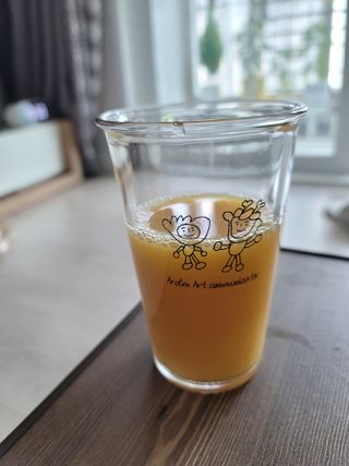 [차바] 발렌시아 오렌지주스 2개 — 5점을 준 리뷰어가 2021년 11월 올린 사용 사진