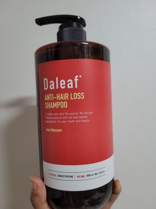 달리프 진저 베러 퍼퓸 탈모 완화 샴푸 1000ml 향 3종 — 4.5점을 준 리뷰어가 2021년 2월 올린 사용 사진