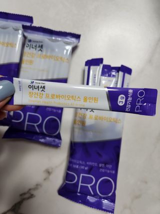 이너셋 장건강 프로바이오틱스 올인원 — 5점을 준 리뷰어가 2023년 1월 올린 사용 사진
