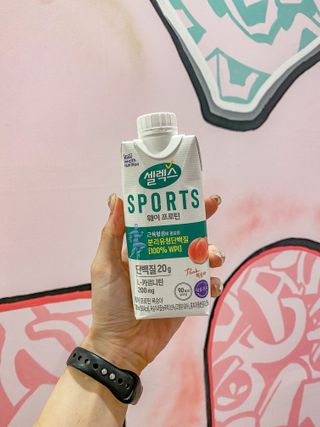 셀렉스스포츠 셀렉스 스포츠 웨이 프로틴 복숭아_ 330ml x 12팩 — 5점을 준 리뷰어가 2021년 8월 올린 사용 사진