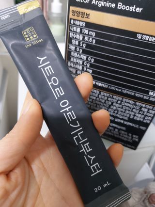 더리틀스 시트오르 아르기닌부스터 — 5점을 준 리뷰어가 2023년 1월 올린 사용 사진