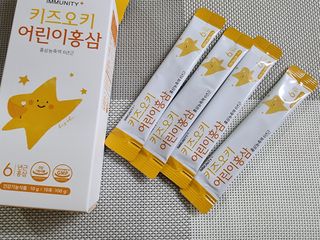 [이뮤니티플러스]우리아이 면역오키, 건강오키 _ 키즈오키 어린이홍삼 10포 1box — 5점을 준 리뷰어가 2022년 3월 올린 사용 사진