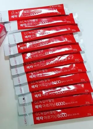 메타아르기닌 GC녹십자웰빙 메타 아르기닌 6000 플러스 오르니틴 — 5점을 준 리뷰어가 2022년 6월 올린 사용 사진