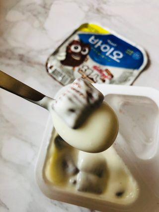 매일바이오 토핑요거트 — 5점을 준 리뷰어가 2021년 5월 올린 사용 사진