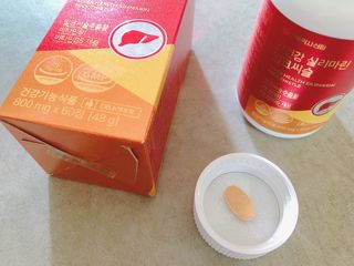 서울약사신협 간건강 실리마린 밀크씨슬 800mg, 60정 — 5점을 준 리뷰어가 2021년 11월 올린 사용 사진