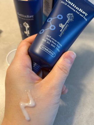 코매료 노폐물 제거 & 각질 관리 도자기     피부 홈케어  (세안 2종) — 5점을 준 리뷰어가 2024년 2월 올린 사용 사진