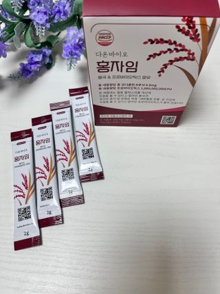 하루 1포로 콜레스테롤, 유산균, 고역가 소화효소까지 한번에 섭취! 다온바이오 홍자임 1개월분(30포) — 5점을 준 리뷰어가 2023년 2월 올린 사용 사진