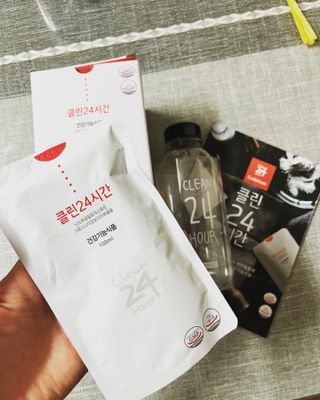 클린24시간 1BOX(5포) + 전용보틀(500ml) — 5점을 준 리뷰어가 2023년 5월 올린 사용 사진