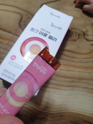 [인디닥터] 면역 생생 핑크 이뮨 젤리 — 5점을 준 리뷰어가 2022년 3월 올린 사용 사진
