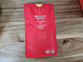 클린24시간 레드박스 1BOX(5포) + 전용보틀(500ml) — 4.5점을 준 리뷰어가 2024년 1월 올린 사용 사진