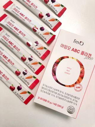아임오 ABC 콜라겐 젤리 14포 — 4점을 준 리뷰어가 2021년 7월 올린 사용 사진