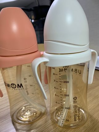 유비맘 PPSU 젖병 노꼭지_200ml_컬러 랜덤 발송 — 4.5점을 준 리뷰어가 2021년 1월 올린 사용 사진