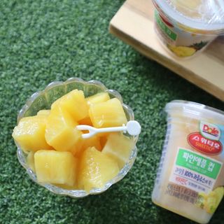 돌 MF[Dole] 파인애플컵/망고컵/복숭아컵 198g 6입X1박스 (맛 1가지 랜덤 발송) — 5점을 준 리뷰어가 2024년 5월 올린 사용 사진