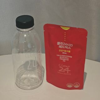 클린24시간 레드박스 1BOX(5포) + 전용보틀(500ml) — 5점을 준 리뷰어가 2024년 2월 올린 사용 사진