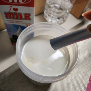 하나마이 [BEST 판매율 1위] 카스피해 유산균 종균_발효기가 필요없이 간편하게 만들어 먹는 요거트 생유산균 — 3점을 준 리뷰어가 2023년 3월 올린 사용 사진
