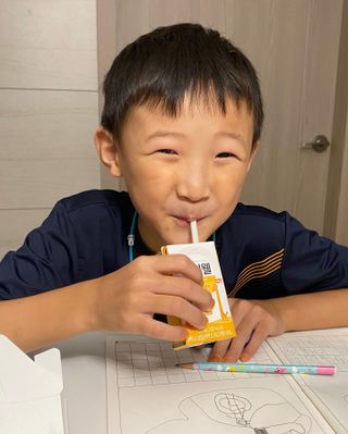 메디웰 페디아드링크 미니 바나나맛 — 5점을 준 리뷰어가 2022년 8월 올린 사용 사진
