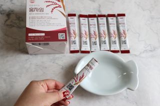 하루 1포로 콜레스테롤, 유산균, 고역가 소화효소까지 한번에 섭취! 다온바이오 홍자임 1개월분(30포) — 5점을 준 리뷰어가 2022년 11월 올린 사용 사진