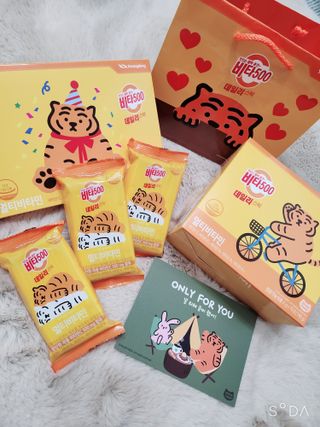 광동생활건강 [광동] 비타500데일리스틱  ★빼빼로데이★ 30포+70포+ 뚱랑이스티커+빼빼로+쇼핑백 — 5점을 준 리뷰어가 2022년 11월 올린 사용 사진