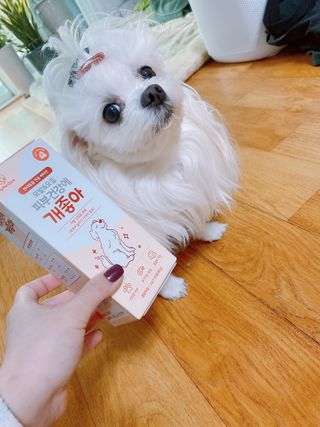 My Pet Care 모발과 모질 피부건강에 개좋아 — 5점을 준 리뷰어가 2021년 1월 올린 사용 사진