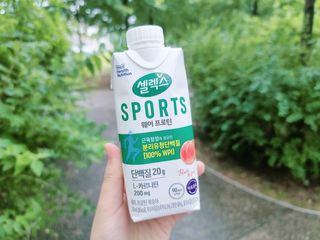 셀렉스스포츠 셀렉스 스포츠 웨이 프로틴 복숭아_ 330ml x 12팩 — 5점을 준 리뷰어가 2021년 7월 올린 사용 사진
