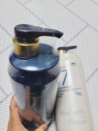 [포레스트스토리] B7 안티 헤어로스 샴푸1,000ml + 헤어팩 1,000ml — 5점을 준 리뷰어가 2021년 3월 올린 사용 사진