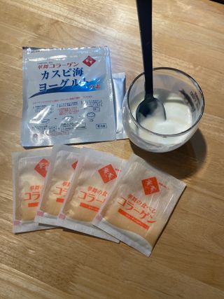 하나마이 [BEST 판매율 1위] 카스피해 유산균 종균_발효기가 필요없이 간편하게 만들어 먹는 요거트 생유산균 — 4점을 준 리뷰어가 2023년 3월 올린 사용 사진
