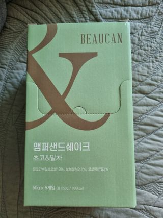 [뷰캔] 건강한 식사대용 앰퍼샌드 단백질 쉐이크 초코&말차 50g — 4점을 준 리뷰어가 2022년 6월 올린 사용 사진