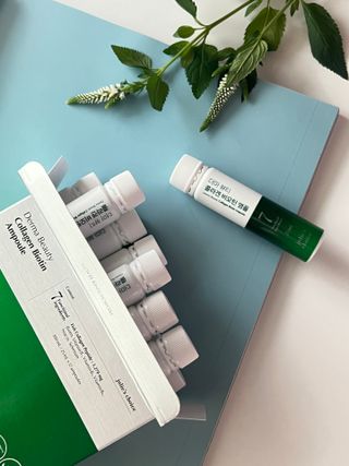 [줄리스초이스] 더마 뷰티 콜라겐 비오틴 앰플 — 5점을 준 리뷰어가 2023년 7월 올린 사용 사진