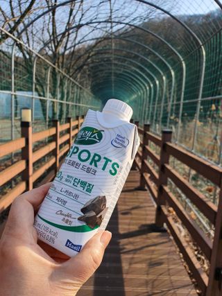 셀렉스스포츠 셀렉스 스포츠 웨이 프로틴 초콜릿 _ 330ml x 12팩 — 5점을 준 리뷰어가 2021년 3월 올린 사용 사진