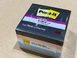 [3M] 포스트잇 점착메모지 강한점착용 노트654 심플리서린 5패드 430매 — 5점을 준 리뷰어가 2024년 9월 올린 사용 사진