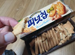 피넛칩쿠키M 10 케이스 — 5점을 준 리뷰어가 2022년 11월 올린 사용 사진