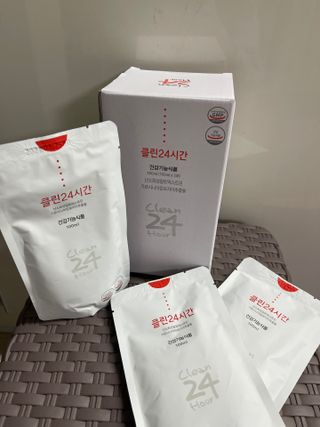 클린24시간 1BOX(5포) + 전용보틀(500ml) — 4점을 준 리뷰어가 2023년 4월 올린 사용 사진