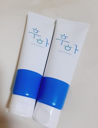 [심폐소생소] 무불소 임산부 천연 치약 — 4.5점을 준 리뷰어가 2021년 10월 올린 사용 사진