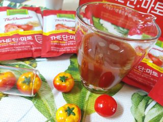 제이제이바이오 더단마토 프리미엄주스 100ml 30팩입 - 무설탕 스테비아 토마토즙 — 5점을 준 리뷰어가 2021년 12월 올린 사용 사진