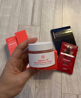 아이앤립 / EYENLIP 아이앤립 연어오일 리바이탈라이징 토너+앰플+크림 3종 세트 — 5점을 준 리뷰어가 2021년 7월 올린 사용 사진