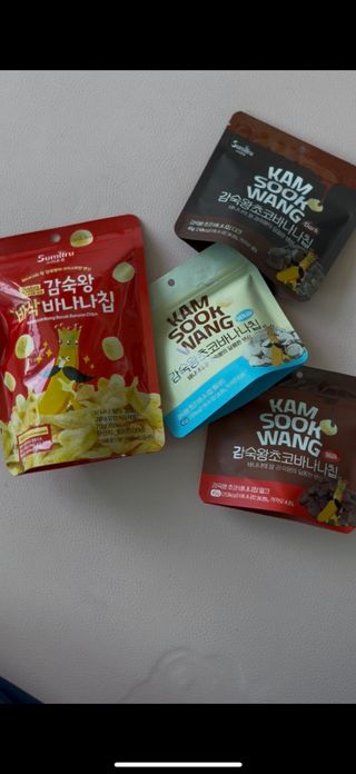 스미후루 코리아 릴스)감숙왕 바삭 & 초코 바나나칩 — 5점을 준 리뷰어가 2025년 9월 올린 사용 사진