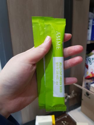아므_이너뷰티 아므 젤리 컷 그린 씨드 10개입 — 5점을 준 리뷰어가 2021년 3월 올린 사용 사진